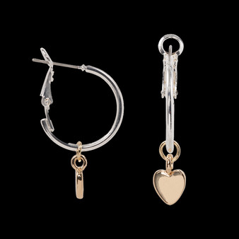 Julia Harper Silver Loop Drop Earrings