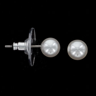 Julia Harper 6mm Faux Pearl Stud Earrings