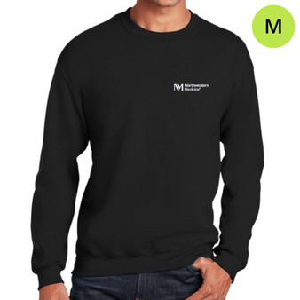 Northwestern Medicine Logoed Crew Sweatshirt - Black - M