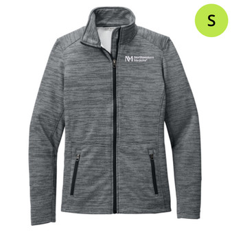 Northwestern Medicine Women's Digi Stripe Fleece Jacket - Black - S