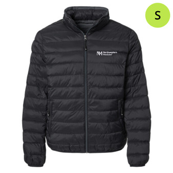 Northwestern Medicine Men's Weatherproof PillowPac Puffer Jacket - Black - S