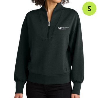 Northwestern Medicine Women's Ogio Quarter-Zip Pullover Sweatshirt - Black - S