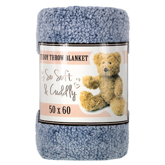 Sherpa Teddy Throw Blanket
