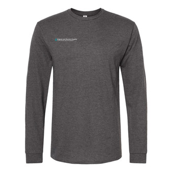 Brigham & Women's Hospital Long-Sleeved T-Shirt - Heather Charcoal Gray - M