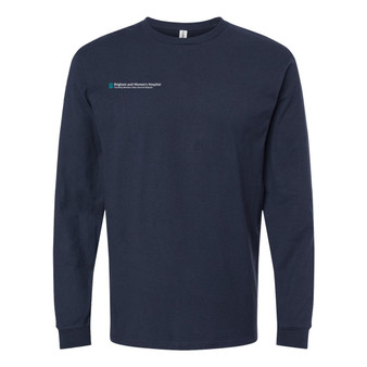 Brigham & Women's Hospital Long-Sleeved T-Shirt - Navy Blue - M
