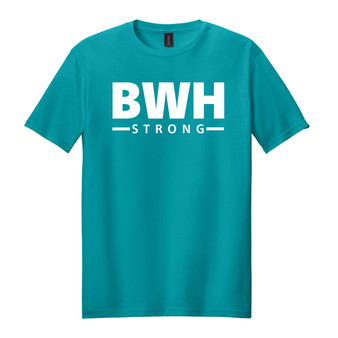 Brigham & Women's Hospital T-Shirt - Tropical Blue with Strong Logo - S
