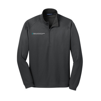 Brigham & Women's Hospital Men's Quarter Zip Pullover - Gray - M