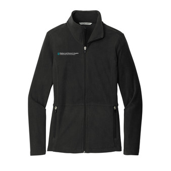 Brigham & Women's Hospital Women's Microfleece Jacket - Black - 2X