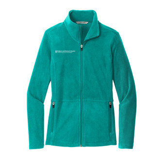Brigham & Women's Hospital Women's Microfleece Jacket - Teal - 3X
