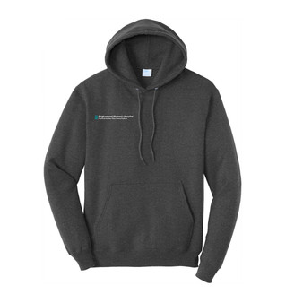 Brigham & Women's Hospital Fleece Hoodie - Black Heather - 2X