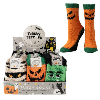 Toasty Terrors Fuzzy Socks