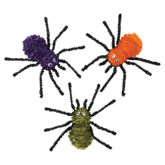 Tinsel Spider Halloween Decor
