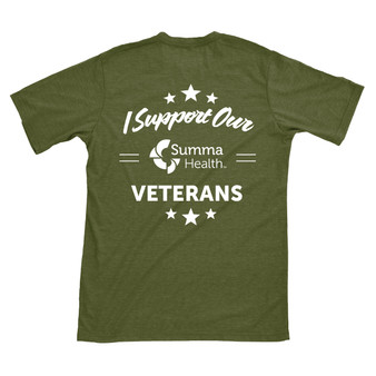 Summa Health Logoed Veterans Short-Sleeved Tee - Military Green - 2X