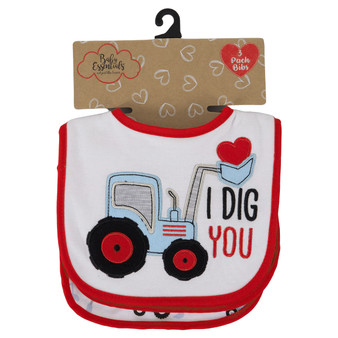 3-Piece Baby Bibs - I Dig You