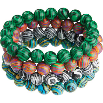 Stretch Bracelet with Swirl Designs