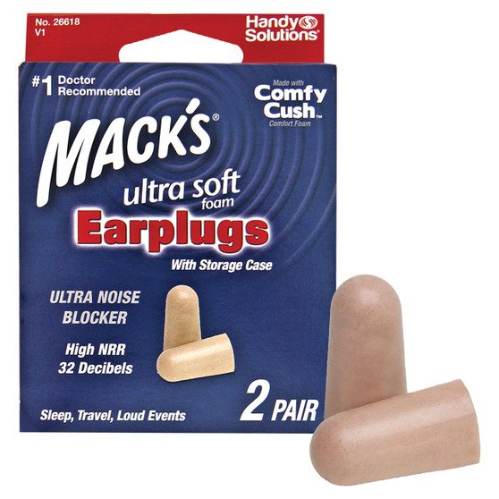 Mack's Ultra Soft Foam Earplugs with Storage Case