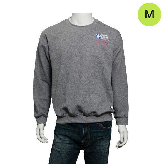 Boston Children’s Hospital Logoed Crew Sweatshirt - Dark Heather Gray - M