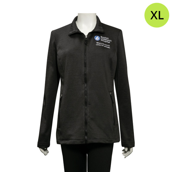 Boston Children’s Hospital Logoed Women's Fleece Jacket - Black - XL