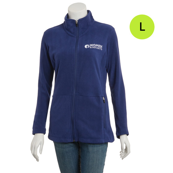 Women and Infants Hospital Logoed Ladies Accord Microfleece Jacket - Navy - Large