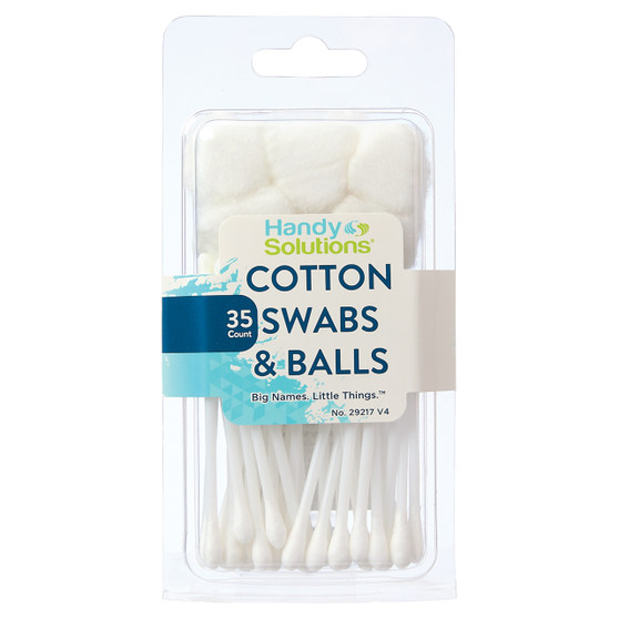 Handy Solutions Cotton Swabs and Balls - 35ct Pack