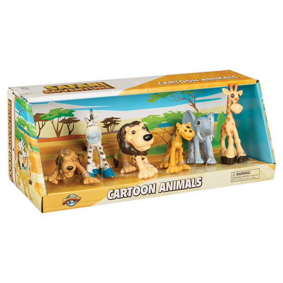ArtCreativity Cartoon Safari Animals Set