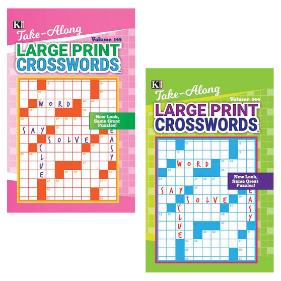 Kappa Take-Along Puzzle Book - Large Print Crosswords
