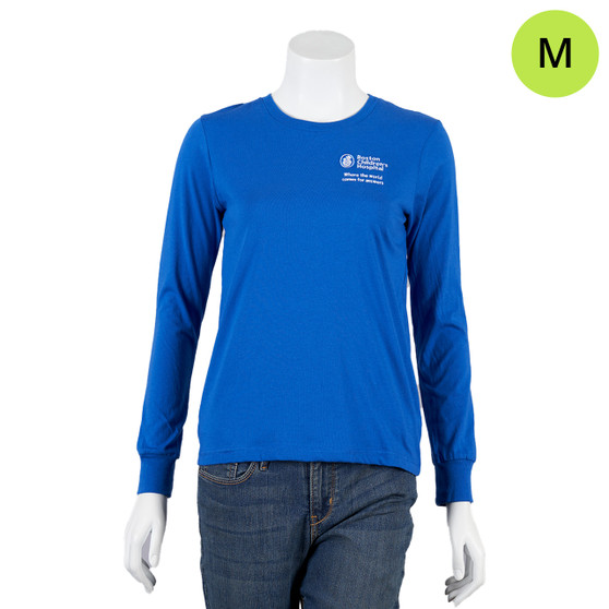 Boston Children's Hospital Logoed Long-Sleeved Shirt - Royal Blue - Youth Medium