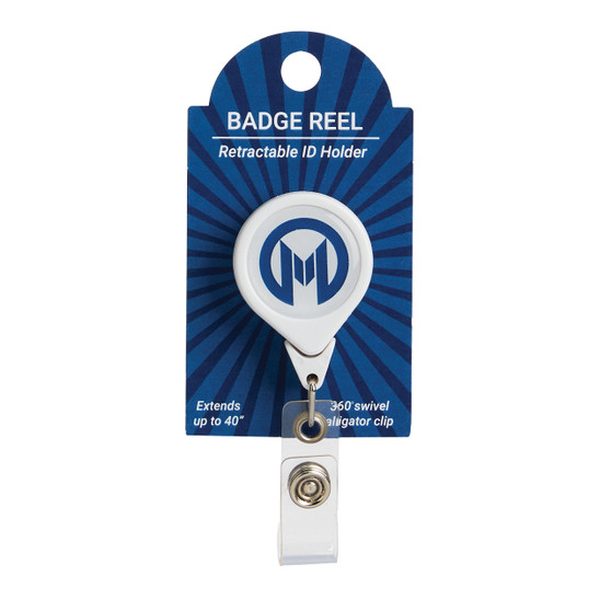 Moffitt Cancer Center Logoed Badge Reel Holder - White