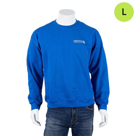 Moffitt Cancer Center Logoed Crew Sweatshirt - Royal Blue - Large