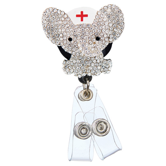 Sparkle and Shine Badge Reel - Nurse Elephant