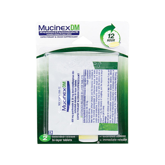 Mucinex DM Expectorant and Cough Suppressant Tablets - Individual Single Dose Pa