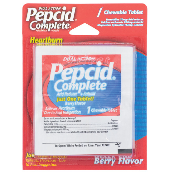Pepcid Complete Heartburn Relief Chewable Tablets - Individual Single Dose Packe