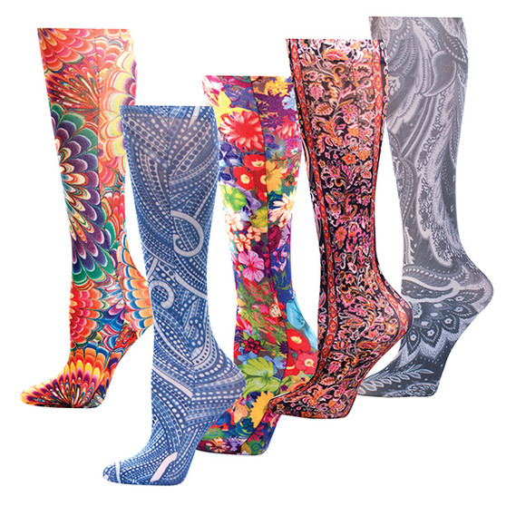 Celeste Stein Women's Therapeutic Compression Socks - Plus Size