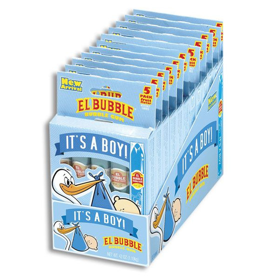 El Bubble Bubble Gum Birth Announcement Cigars - It's a Boy - 5 Pack