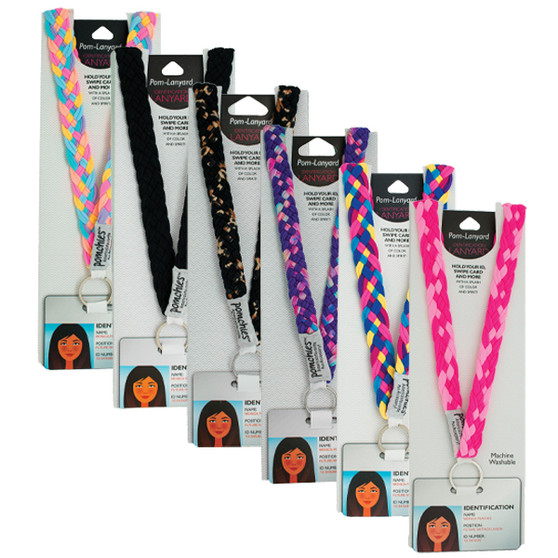 Pomchies Braided Pom-Lanyard