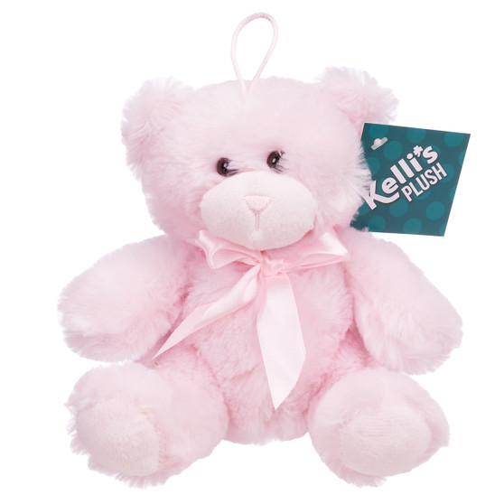 Plush Teddy Bear Balloon Weight - Pastel Pink