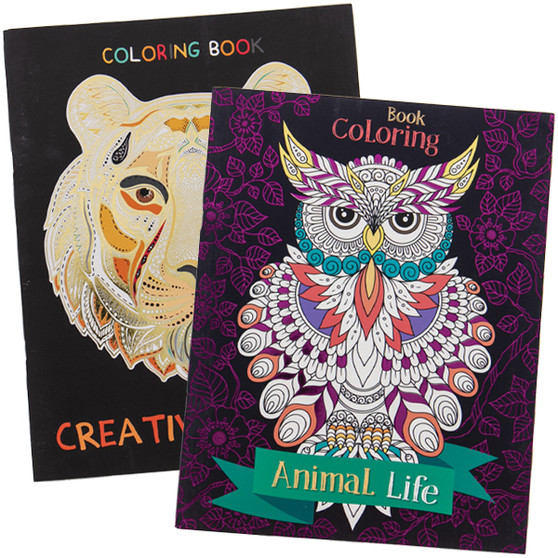 Animal World Adult Coloring Books