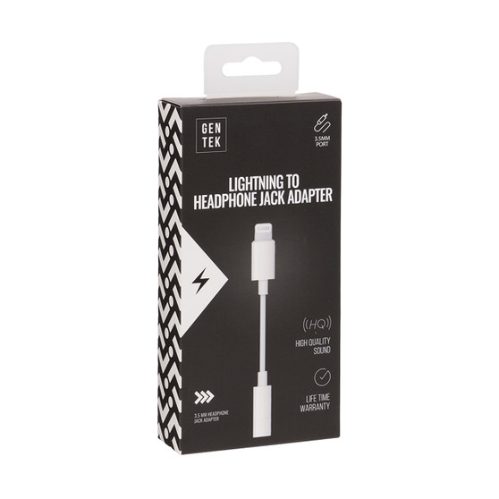 GenTek Lightning to Headphone Jack Adapter