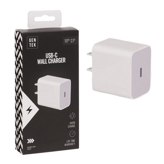 GenTek USB-C Wall Charger - Single Port