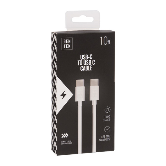 Gen Tek USB-C to USB-C Cable - 10 Foot