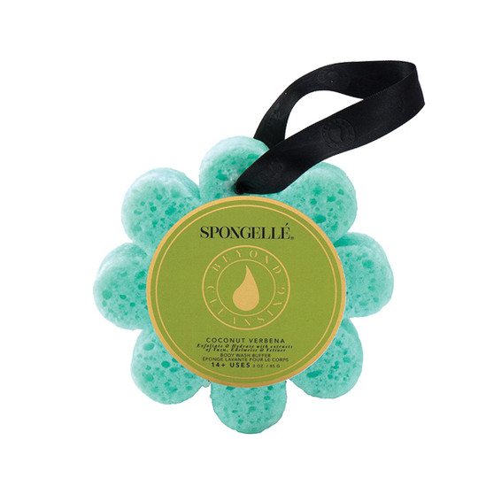 Spongelle Body Wash Infused Buffer Bath Sponge - Coconut Verbena
