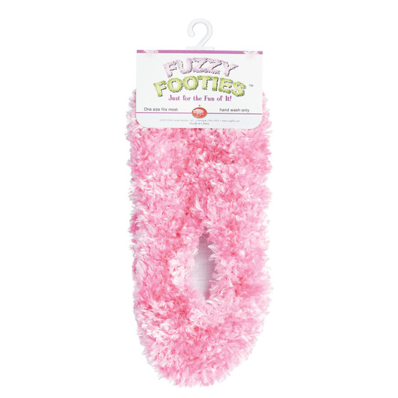 Fuzzy Footies Slipper Socks - Pink