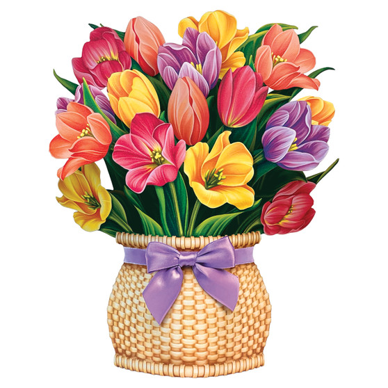 Fresh Cut Paper Flower Bouquet - Festival Tulips