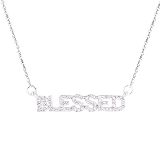 Amanda Blu Silver Blessed Necklace