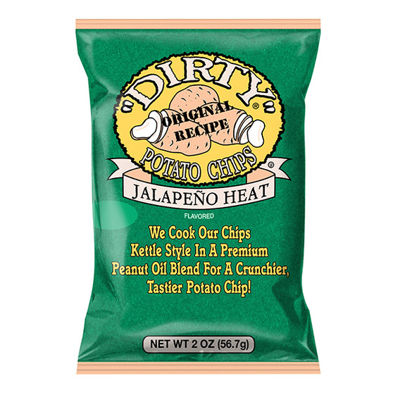 Dirty Potato Chips - Jalapeno Heat - 2oz Bag