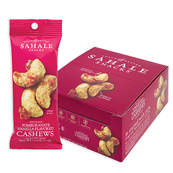 Sahale Snacks - Pomegranate Vanilla Cashews - 1.5oz Bag