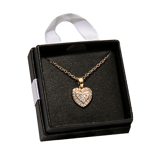 Julia Harper Heart Pendant Necklace - Gold