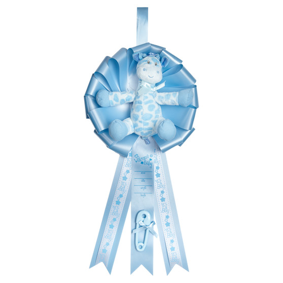 It's a Boy Baby Announcement Ribbon - Giraffe
