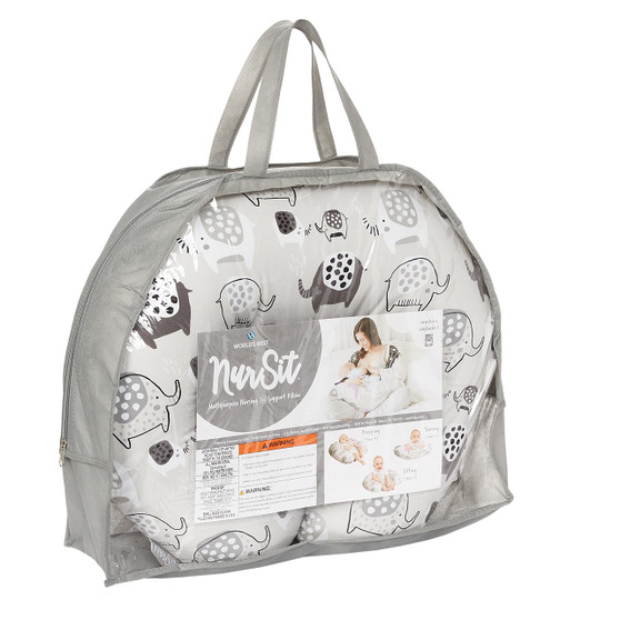 Nursit Multipurpose Nursing and Support Pillow - Mod Elephant