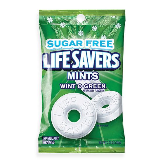 LifeSavers Sugar-Free Hard Candy - Wint-O-Green - 2.75oz Bag